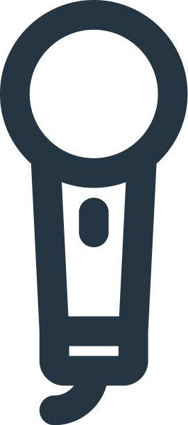 麦克风图标隔离在白色背景图片下载