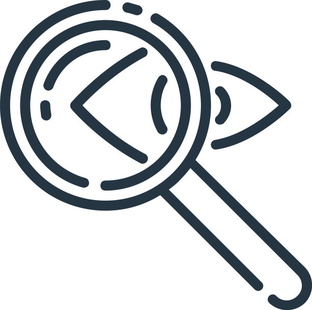 搜索图标孤立在白色背景大纲图片下载