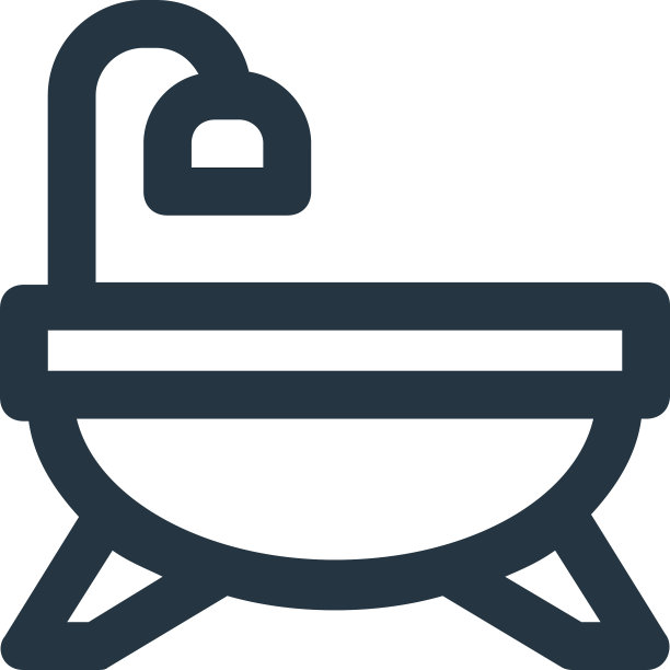 浴缸图标浴缸可编辑的中风浴缸图片下载