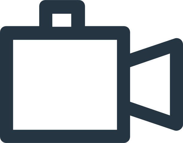 摄像机图标孤立在白色背景上图片下载