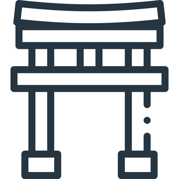 鸟居门图标鸟居门可编辑笔画鸟居图片下载