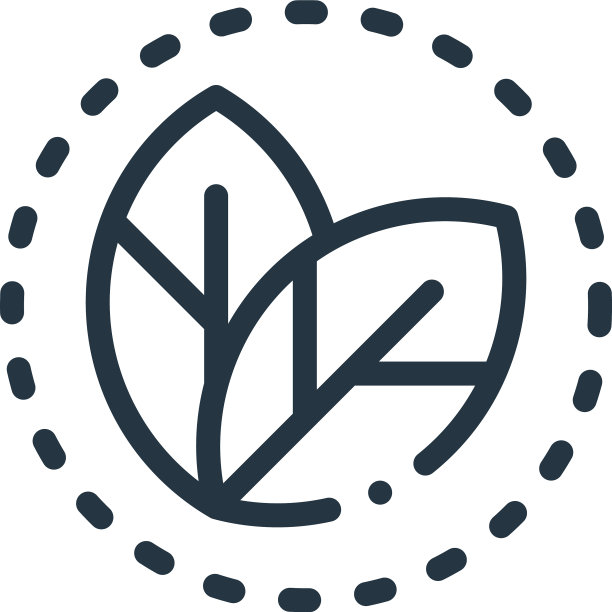 叶子图标孤立在白色背景轮廓图片下载