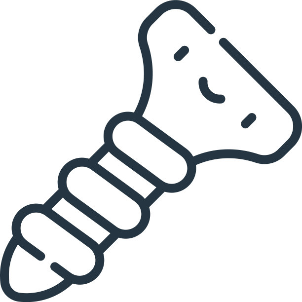 螺钉图标孤立在白色背景轮廓图片下载