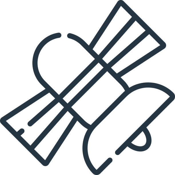 卫星图标孤立在白色背景上图片下载