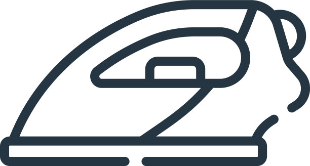 铁图标孤立在白色背景轮廓图片下载