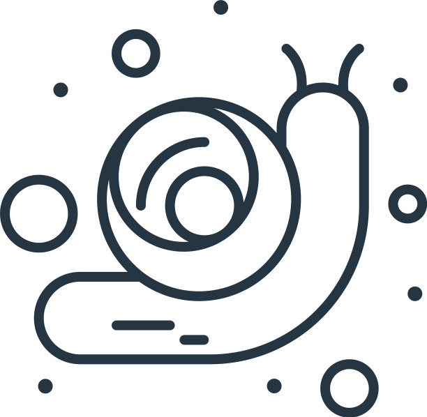 蜗牛图标蜗牛可编辑的描蜗牛线性图片下载