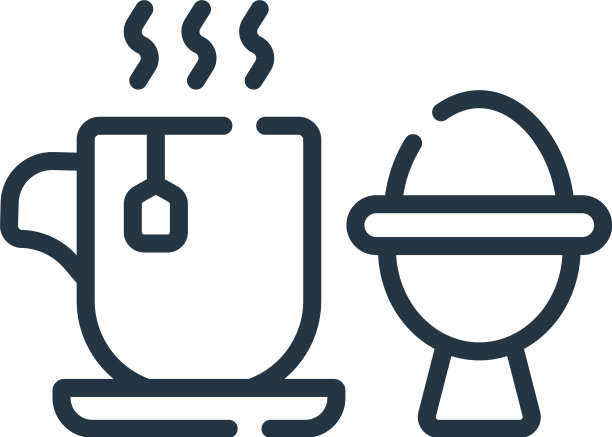 早餐图标早餐可编辑的笔触图片下载