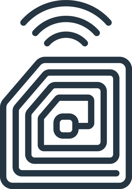 Rfid芯片图标Rfid芯片可编辑的行程Rfid图片下载