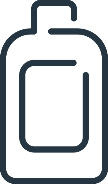 瓶子图标孤立的白色背景轮廓图片下载