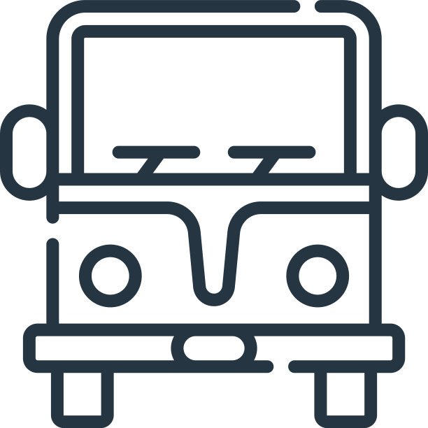 露营车图标孤立的白色背景图片下载