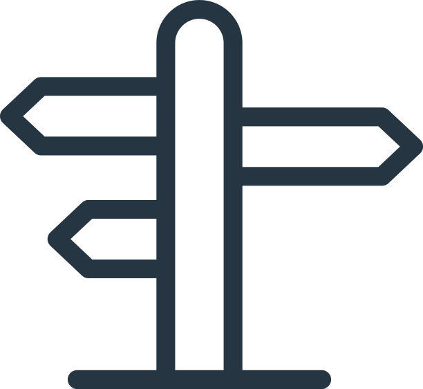 方向图标孤立在白色背景图片下载