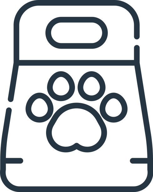 宠物食品图标孤立的白色背景图片下载