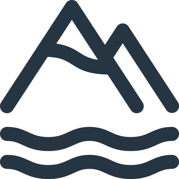 山图标山可编辑笔画山图片下载