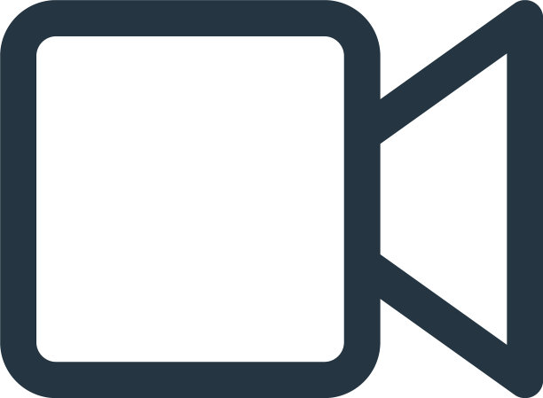 视频图标孤立在白色背景轮廓图片下载