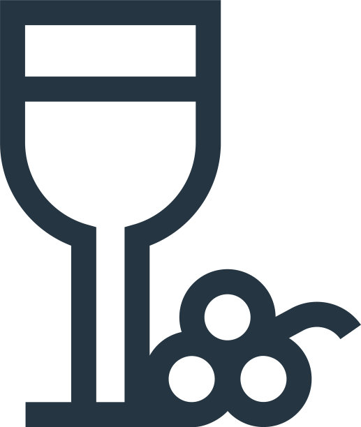 葡萄酒图标孤立在白色背景轮廓图片下载