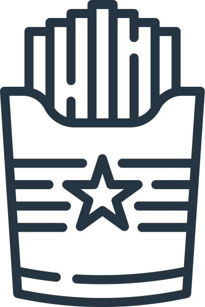 法式炸薯条图标法式炸薯条可编辑的中风图片下载