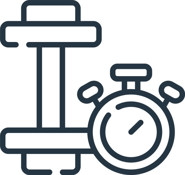 哑铃图标孤立的白色背景图片下载