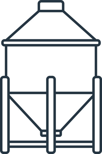 筒仓图标筒仓可编辑笔画筒仓线性符号图片下载