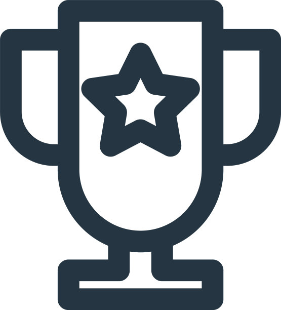 奖杯图标孤立在白色背景轮廓图片下载