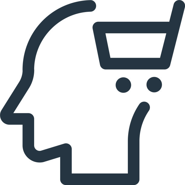 头部图标孤立在白色背景轮廓图片下载