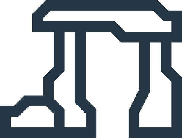 巨石阵图标孤立在白色背景上图片下载