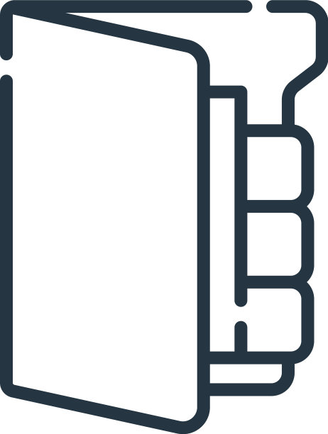 文件图标孤立在白色背景大纲图片下载