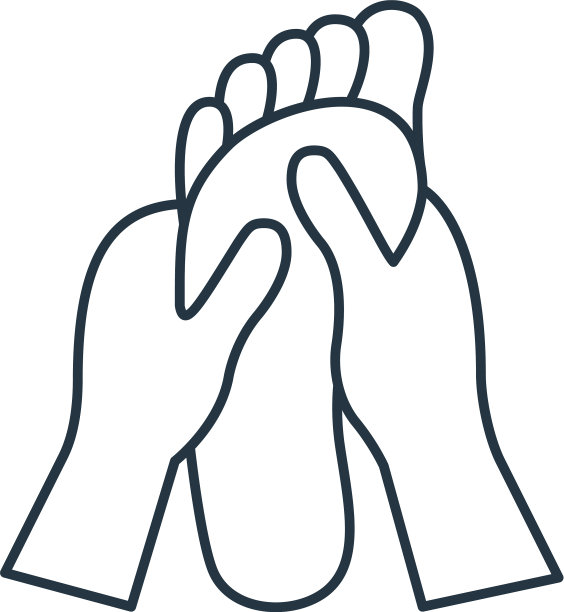 足部按摩图标足部按摩可编辑的笔触图片下载