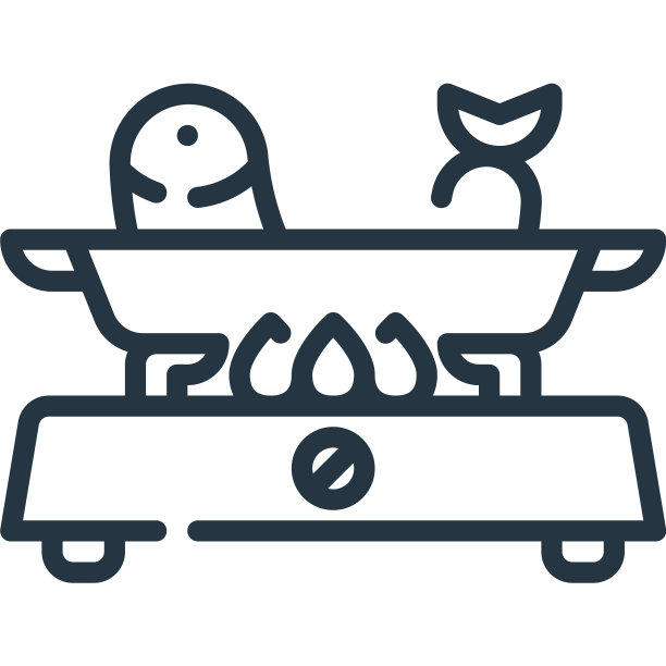 鱼图标鱼可编辑笔触鱼线性符号图片下载