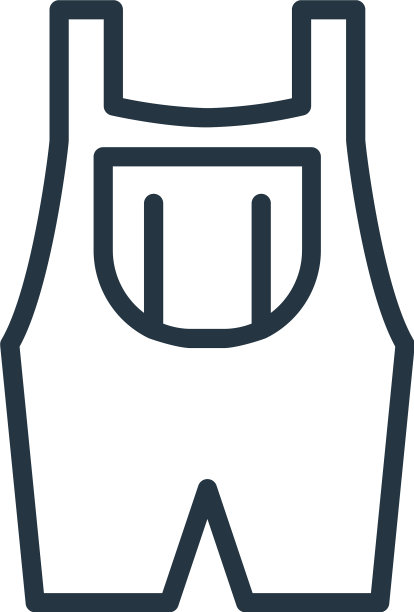 吊带图标孤立的白色背景图片下载