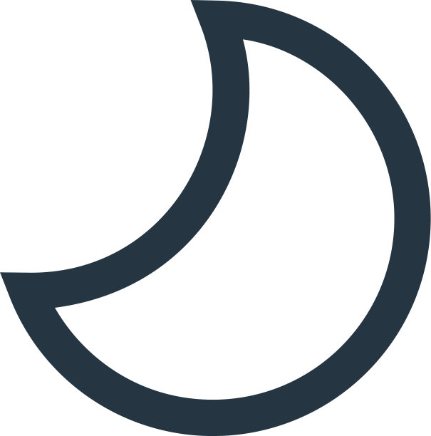 夜间图标孤立的白色背景轮廓图片下载