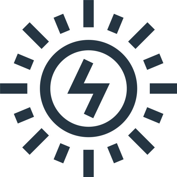 太阳能图标孤立在白色背景图片下载