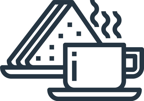 咖啡休息图标孤立的白色背景图片下载