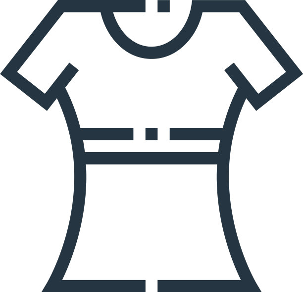 T恤图标孤立在白色背景轮廓图片下载