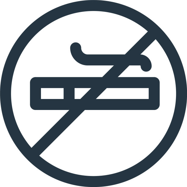 没有吸烟图标孤立的白色背景图片下载