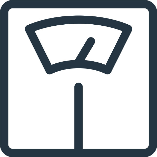 重量秤图标孤立在白色背景上图片下载