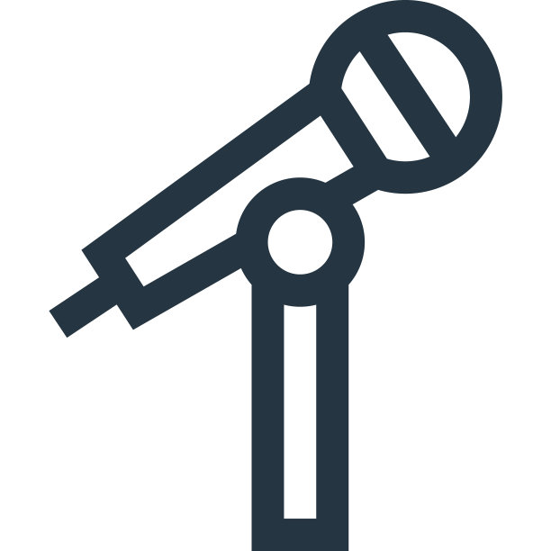 麦克风图标隔离在白色背景图片下载