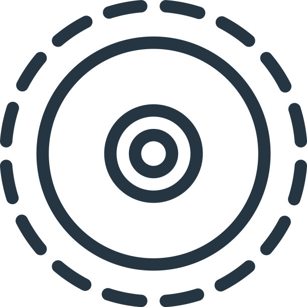 触觉图标孤立的白色背景轮廓图片下载