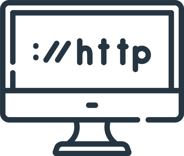 网站图标孤立在白色背景大纲图片下载