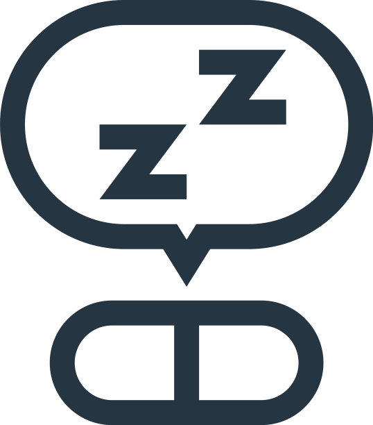 白色背景上孤立的安眠药图标图片下载