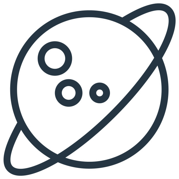 天文图标孤立在白色背景图片下载