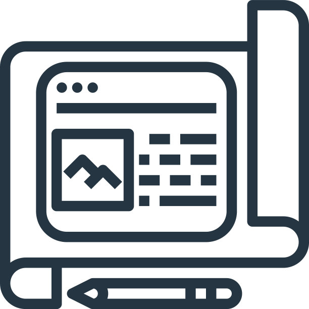 网站图标孤立在白色背景大纲图片下载