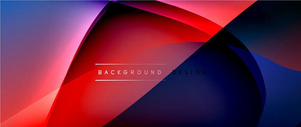 流体梯度波与阴影线和发光图片下载