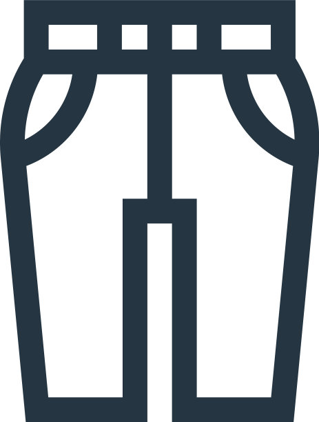 裤子图标裤子可编辑的笔画裤子线性图片下载