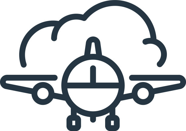 飞机图标孤立在白色背景图片下载