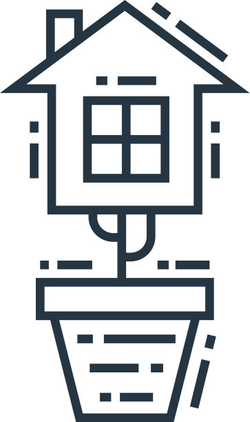 生态房子图标孤立在白色背景上图片下载