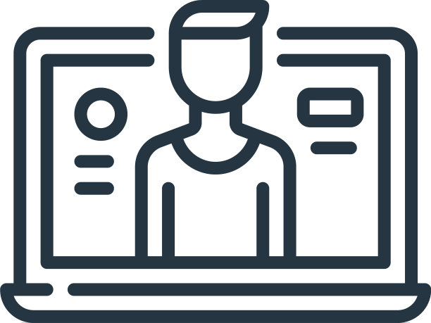 视频通话图标隔离在白色背景图片下载