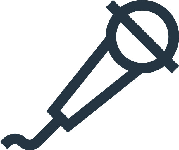 麦克风图标隔离在白色背景图片下载