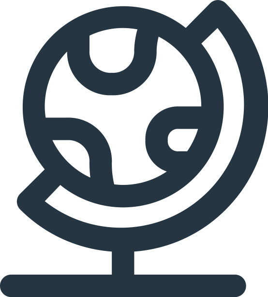 地球仪图标地球仪可编辑的描边直线地球仪图片下载