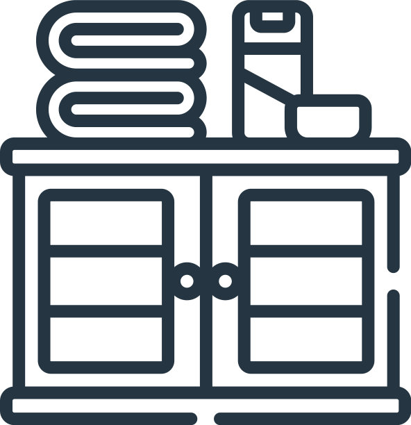 机柜图标孤立在白色背景轮廓图片下载