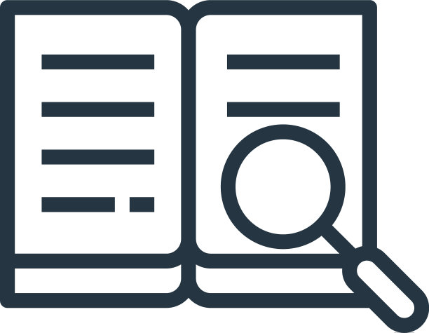 阅读图标孤立的白色背景大纲图片下载